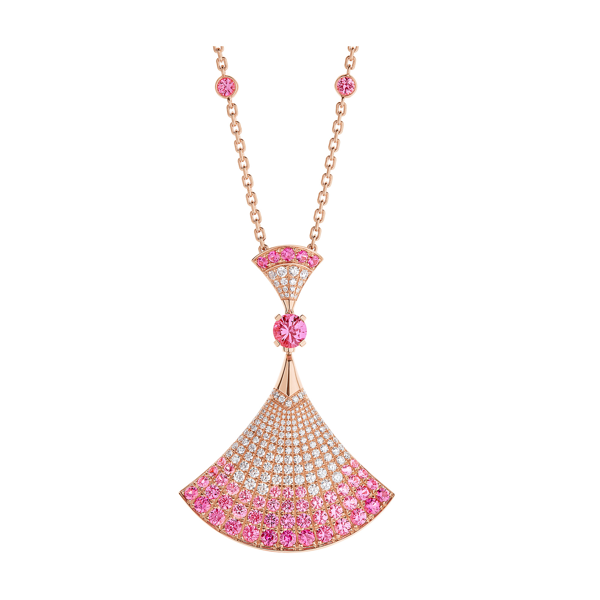 White gold DIVAS' DREAM Necklace Light Blue with 1.15 ct  Diamonds,Aquamarine | Bulgari Official Store