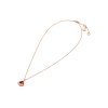 Divas' Dream necklace with pendant in 18 kt rose gold, set with a carnelian element and pave diamonds