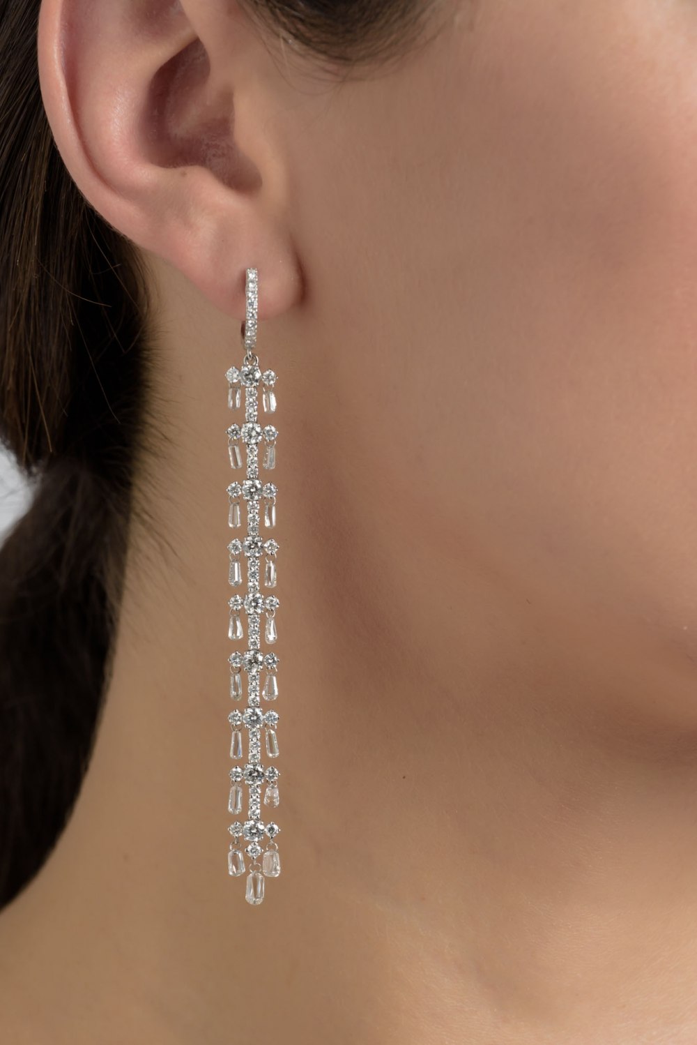 Diamond briolette earrings sale