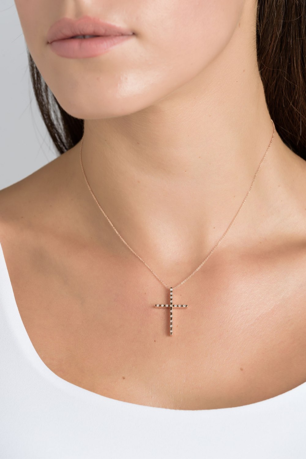 Bling Jewelry Cross Earring Pendant Necklace Rose Gold Plated .925 Sterling  Silver Jewelry Set - Walmart.com